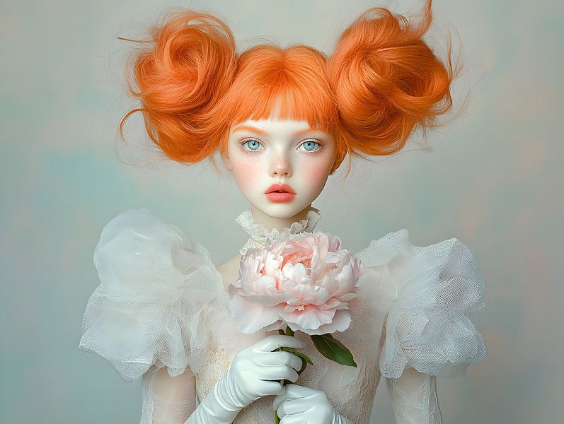 The peony girl by Heike Hultsch