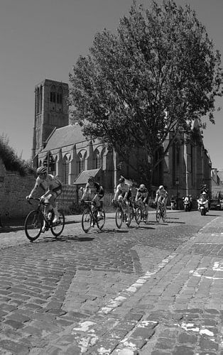 Docking on the cobblestone in Damme