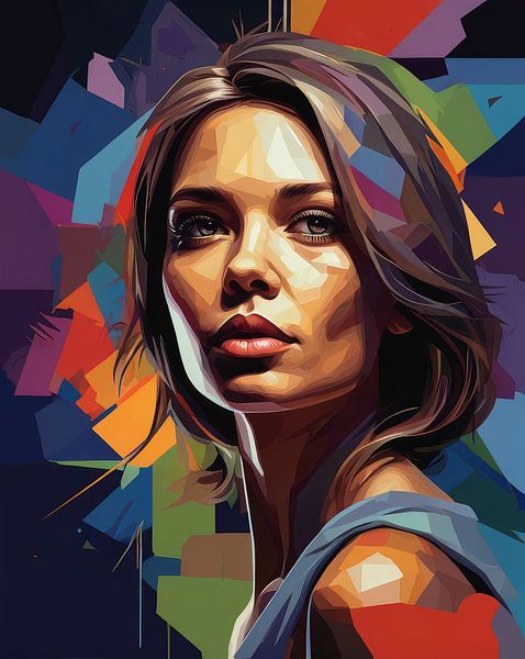 Potrait abstrakt von hisam colours