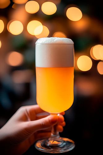 Vers getapt bier in een glas