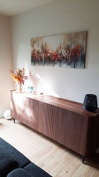 Customer photo: Modern Abstract Painting Trees by Preet Lambon