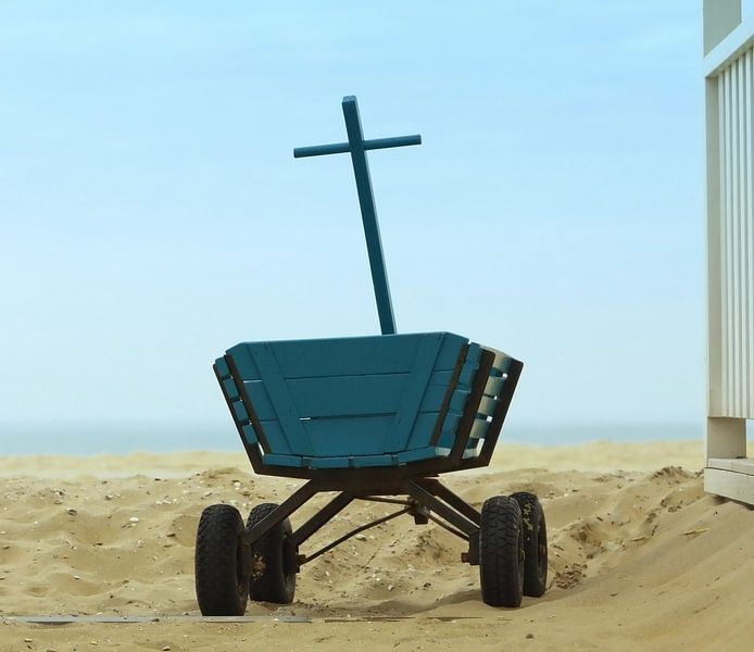 Buggy de plage avec vue sur la mer par Mieneke Andeweg-van Rijn