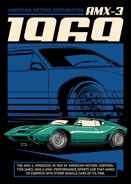 AMC AMX/3 Amerikaanse sportwagen van Adam Khabibi