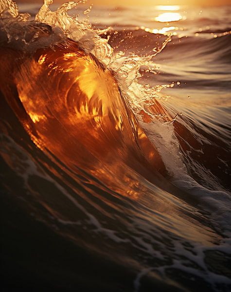 Schönheit des Ozeans von fernlichtsicht