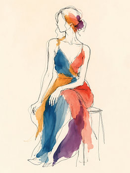 Seated Color Reverie