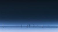 Vissersnetten in het maanlicht van Eddy Westdijk thumbnail