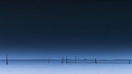 Fishing nets in the moonlight by Eddy Westdijk