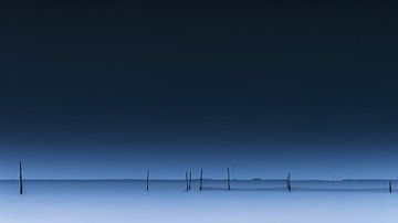 Vissersnetten in het maanlicht van Eddy Westdijk