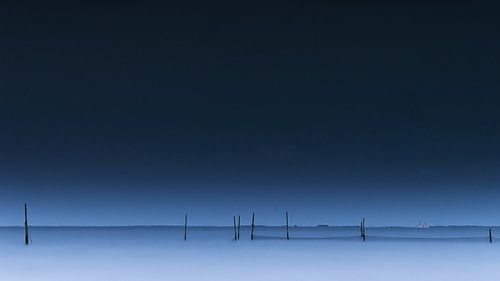 Fishing nets in the moonlight