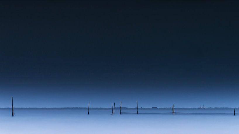 Vissersnetten in het maanlicht van Eddy Westdijk