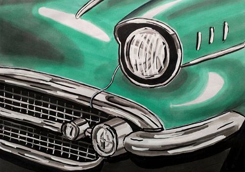 Nahaufnahme eines Oldtimers