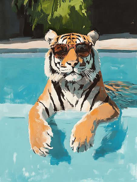 Chillin' Tiger von Gypsy Galleria