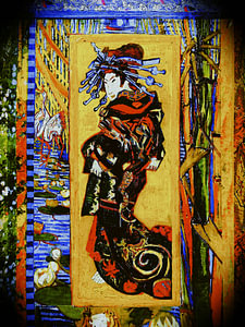 Die japanische Geisha.