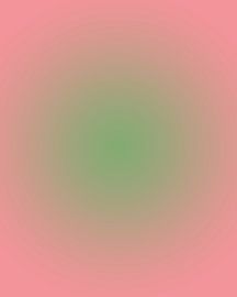 Retro jaren 70 neon kunst. Abstract kleurverloop in roze en groen van Dina Dankers