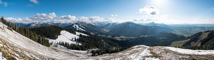 Winter view of Jungholz and the Allgäu region by Leo Schindzielorz