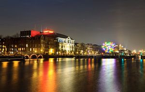 Carre aan de Amstel in de nacht