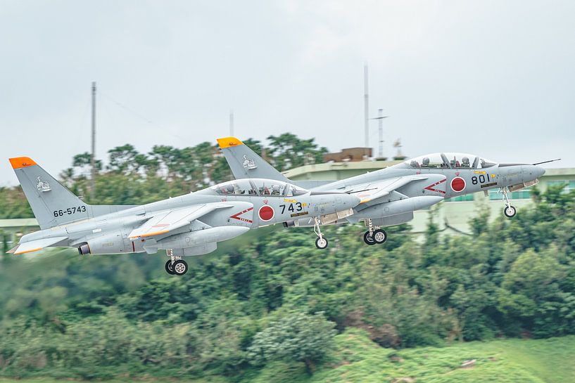 Japan Air Self Defence Force Kawasaki T-4. by Jaap van den Berg