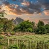Landschap Laos van Karen Klein