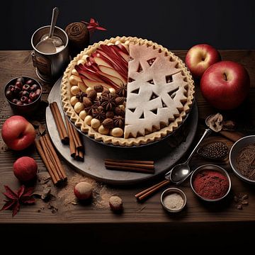 Festin savoureux : tarte aux pommes bourguignonne sur Karina Brouwer