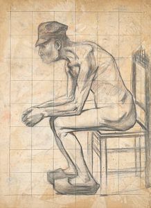 Félix Del Marle - Mann auf einem Hocker (1912-15)