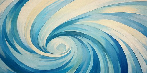 Bond Gun Barrel in blue