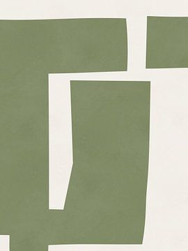 Geometrie in groene kleur 4 van Vitor Costa