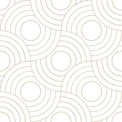 Japanse retro abstracte geometrische kunst in geel op wit 9