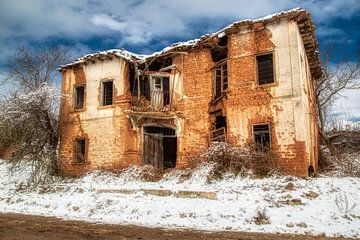 Verlaten huis in Kranionas, Kastoria