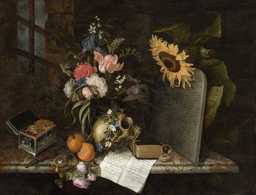 Vanitas stilleven, Maria van Oosterwijck