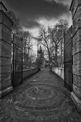 De 15e-eeuwse Bourgondische toren van Wijk bij Duurstede (NL)