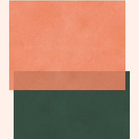 Groene en oranje kunst van Vitor Costa