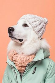 Great Pyrenean Hound by Poster Art Shop