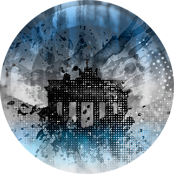 Grafische Kunst Brandenburger Tor van Melanie Viola