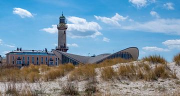 Blick auf den Leuchtturm von Warnemünde an der Ostsee von Animaflora PicsStock