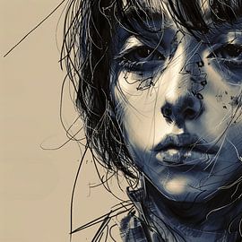 Larmes oubliées sur Karina Brouwer