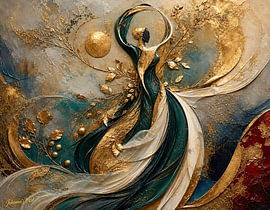 Emerald and Aurum von Johannas Art Creations