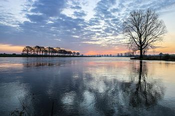 Lever de soleil froid sur la Meuse