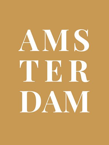Amsterdam (in goud/wit)