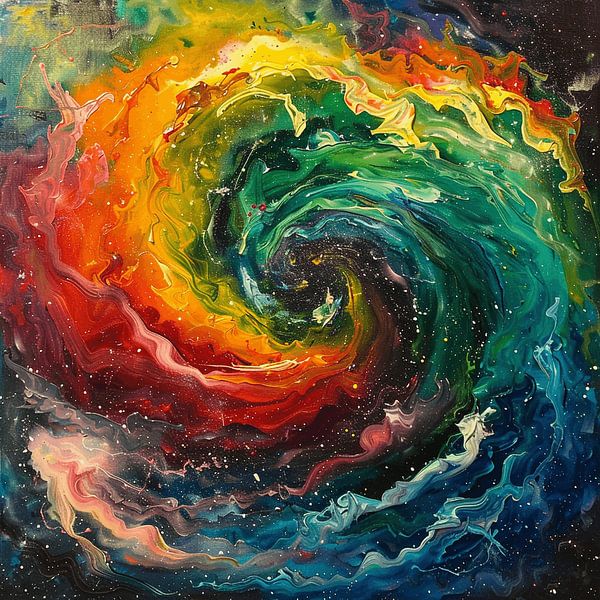 Abstract Schilderen van yepta dwi sutrisno