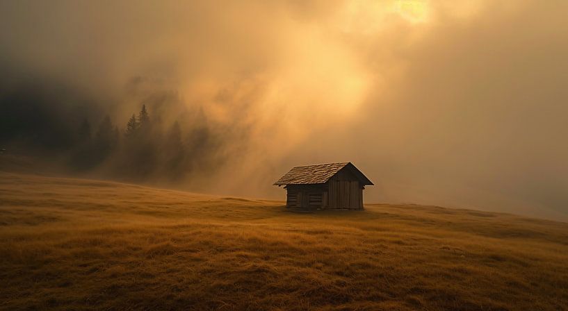 Herbstidylle auf der Alm von fernlichtsicht