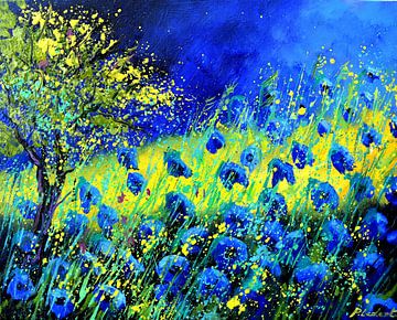 Blaue Sommerblumen von pol ledent