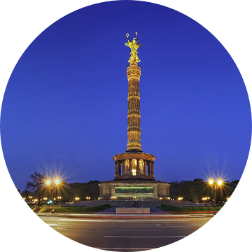Victory Column Berlijn op Blue Hour van Frank Herrmann