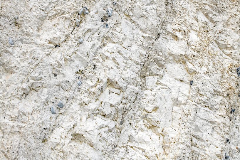 Mur dans une carrière de calcaire par Hanneke Luit