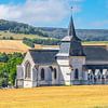 Kerk Bouttencourt Frankrijk. van Justin Sinner Pictures ( Fotograaf op Texel)