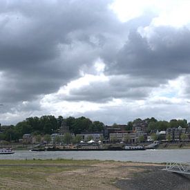 Skyline panorama Nijmegen in colour by Lonneke Klomp