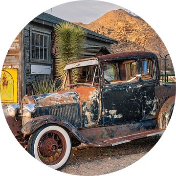 Oldtimers op Route 66 in Arizona van Kurt Krause