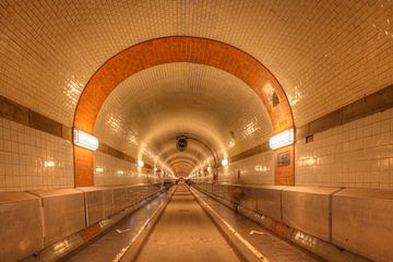 Oude Elbe-tunnel, Hamburg, Duitsland van Torsten Krüger