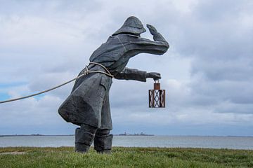 De dijkwachter op de Ballumerbocht van Marjan Noteboom