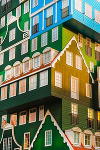 Lumière du soleil sur l'architecture du Zaan.