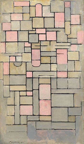 Piet Mondriaan. Composition 8 van 1000 Schilderijen
